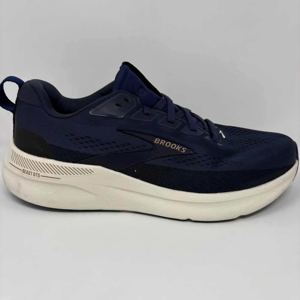 Brooks Beast GTS 26 Mens Size 12 Navy Blue Athletic Running Shoes (1104551D422)
